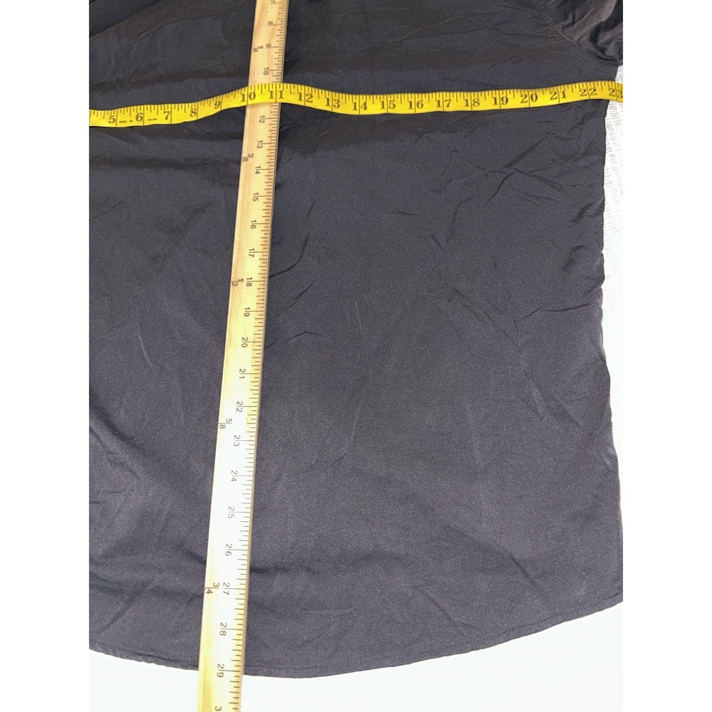 Poncho Shirt Mens Medium Regular Fit Pearl Snap Black - Picture 8 of 8